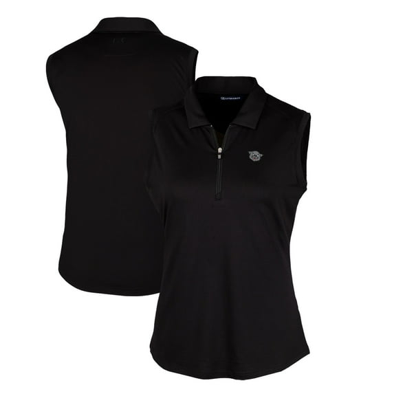 Women's Cutter & Buck Black Cincinnati Bearcats Forge Stretch Sleeveless Polo