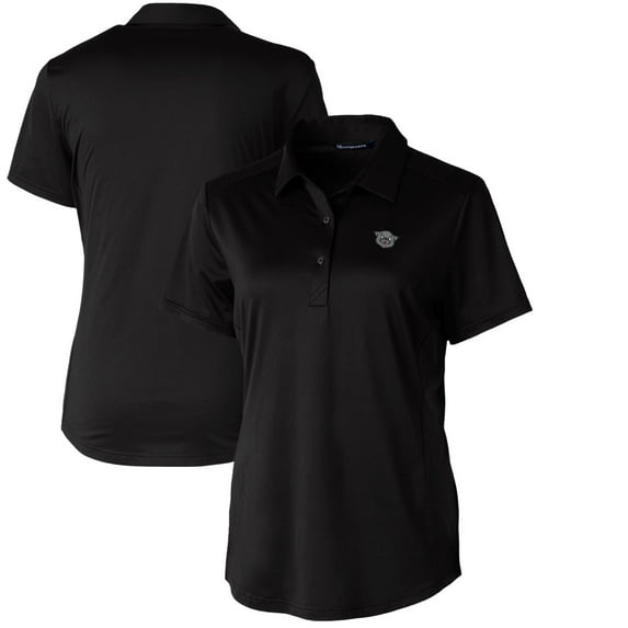 Women's Cutter & Buck Black Cincinnati Bearcats Vault Prospect Textured Stretch Polo