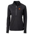 thumbnail image 1 of Women's Cutter & Buck Black Clemson Tigers Adapt Eco Knit Half-Zip Pullover Jacket, 1 of 1