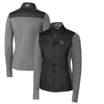 thumbnail image 1 of Women's Cutter & Buck Black Clemson Tigers Vault Stealth Hybrid Quilted Full-Zip Jacket, 1 of 3