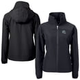 thumbnail image 1 of Women's Cutter & Buck Black Detroit Lions Helmet Charter Eco Recycled Full-Zip Jacket, 1 of 3