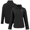 thumbnail image 1 of Women's Cutter & Buck  Black Detroit Lions Hunts Point Eco Half-Snap Sweatshirt, 1 of 3