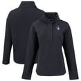 thumbnail image 1 of Women's Cutter & Buck Black Duke Blue Devils Hunts Point Eco Fleece Recycled Half-Snap Pullover Sweatshirt, 1 of 3
