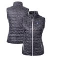 thumbnail image 1 of Women's Cutter & Buck Black Fresno State Bulldogs Camouflage Vault Rainier PrimaLoft Eco Full-Zip Vest, 1 of 3