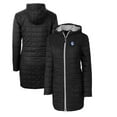 thumbnail image 1 of Women's Cutter & Buck Black Fresno State Bulldogs Vault Rainier Primaloft Eco Hooded Long Coat, 1 of 3