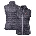 thumbnail image 1 of Women's Cutter & Buck Black Greenville Drive Rainier PrimaLoft Eco Insulated Printed Full-Zip Puffer Vest, 1 of 3