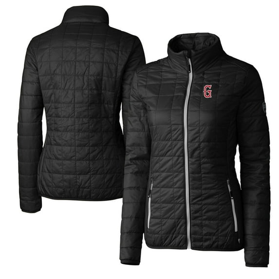 Women's Cutter & Buck Black Greenville Drive Rainier Primaloft Eco Full-Zip Jacket