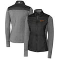 thumbnail image 1 of Women's Cutter & Buck  Black Idaho State Bengals  DryTec Stealth Hybrid Quilted Full-Zip Windbreaker Jacket, 1 of 3