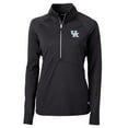thumbnail image 1 of Women's Cutter & Buck Black Kentucky Wildcats Adapt Eco Knit Half-Zip Pullover Jacket, 1 of 1