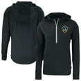 thumbnail image 1 of Women's-Cutter & Buck  Black LA Galaxy Daybreak Eco Recycled Half-Zip Hoodie, 1 of 3