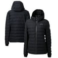 thumbnail image 1 of Women's Cutter & Buck Black Los Angeles Chargers Mission Ridge Repreve- Eco Insulated Full-Zip Hoodie Puffer Jacket, 1 of 3