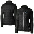 thumbnail image 1 of Women's-Cutter & Buck  Black Minnesota United FC Rainier PrimaLoft Eco Insulated Full-Zip Printed Puffer Jacket, 1 of 3