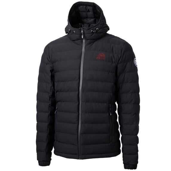 Women's Cutter & Buck Black Mississippi State Bulldogs Logo Mission Ridge Reprieve Eco Full-Zip Puffer Jacket