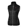 thumbnail image 1 of Women's Cutter & Buck Black Mississippi State Bulldogs Logo Rainier PrimaLoft Eco Full-Zip Vest, 1 of 1