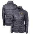 thumbnail image 1 of Women's Cutter & Buck Black Missouri Tigers Camouflage Vault Rainier PrimaLoft Eco Insulated Full-Zip Puffer Jacket, 1 of 3
