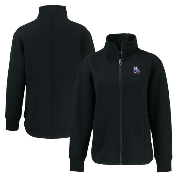 Women's Cutter & Buck Black New Hampshire Fisher Cats Roam Eco Recycled Full-Zip Jacket