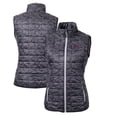 thumbnail image 1 of Women's Cutter & Buck Black New Mexico State Aggies Camouflage Vault Rainier PrimaLoft Eco Full-Zip Vest, 1 of 3