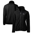 thumbnail image 1 of Women's Cutter & Buck  Black New York Giants Helmet Logo Cascade Eco Sherpa Full-Zip Fleece Jacket, 1 of 3