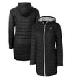 thumbnail image 1 of Women's Cutter & Buck Black Ohio State Buckeyes Vault Rainier Primaloft Eco Hooded Long Coat, 1 of 3