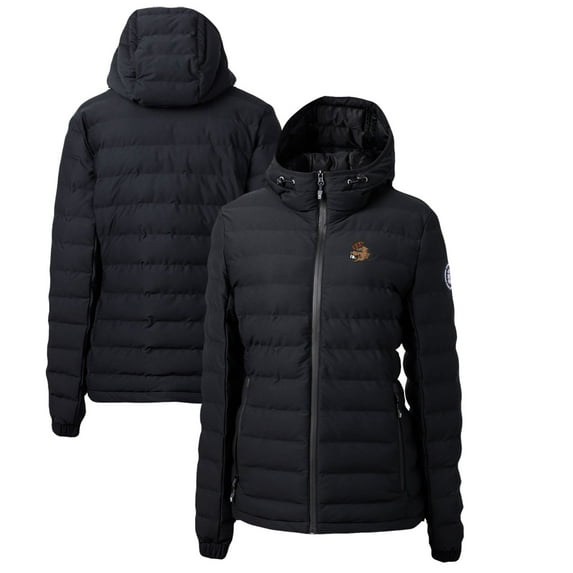 Women's Cutter & Buck Black Oregon State Beavers Mission Ridge Repreve Eco Insulated Full-Zip Puffer Jacket