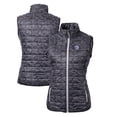 thumbnail image 1 of Women's Cutter & Buck  Black Pac-12 Gear Rainier PrimaLoft Eco Insulated Printed Full-Zip Puffer Vest, 1 of 3