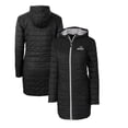 thumbnail image 1 of Women's Cutter & Buck Black Providence Friars Rainier Primaloft Eco Hooded Long Coat, 1 of 3