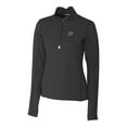 thumbnail image 1 of Women's Cutter & Buck Black Purdue Boilermakers Traverse Half-Zip Pullover Jacket, 1 of 1
