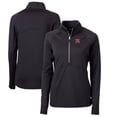 thumbnail image 1 of Women's Cutter & Buck Black Richmond Flying Squirrels Adapt Eco Knit Stretch Recycled Half-Zip Top, 1 of 3