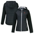 thumbnail image 1 of Women's Cutter & Buck  Black Sacramento River Cats Rainier Primaloft Eco Raglan Full-Zip Hybrid Jacket, 1 of 3