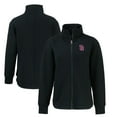 thumbnail image 1 of Women's Cutter & Buck Black San Diego Padres City Connect Roam Eco Recycled Full-Zip Jacket, 1 of 3