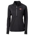 thumbnail image 1 of Women's Cutter & Buck Black San Francisco 49ers Adapt Eco Knit Half-Zip Pullover Jacket, 1 of 1