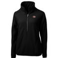 thumbnail image 1 of Women's Cutter & Buck Black San Francisco 49ers Cascade Eco Sherpa Fleece Half-Zip Pullover Jacket, 1 of 1