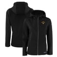 thumbnail image 1 of Women's Cutter & Buck Black Seattle Mariners City Connect Evoke Eco Softshell Recycled Full-Zip Hooded Jacket, 1 of 1