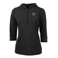 thumbnail image 1 of Women's Cutter & Buck Black South Carolina Gamecocks Virtue Eco Pique 3/4 Sleeve Half-Zip Pullover Hoodie, 1 of 1