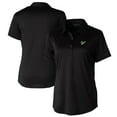 thumbnail image 1 of Women's Cutter & Buck Black South Florida Bulls Prospect Textured Stretch Polo, 1 of 3
