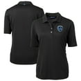 thumbnail image 1 of Women's-Cutter & Buck  Black Sporting Kansas City Virtue Eco Pique Recycled Polo, 1 of 3