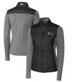 thumbnail image 1 of Women's Cutter & Buck Black Stephen F Austin Lumberjacks Vault Stealth Hybrid Quilted Full-Zip Jacket, 1 of 3