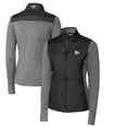 thumbnail image 1 of Women's Cutter & Buck Black TCU Horned Frogs Vault Stealth Hybrid Quilted Full-Zip Jacket, 1 of 3