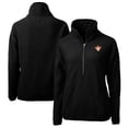 thumbnail image 1 of Women's Cutter & Buck  Black Texas Longhorns Vault Cascade Eco Sherpa Fleece Half-Zip Pullover Jacket, 1 of 3