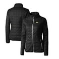 thumbnail image 1 of Women's Cutter & Buck Black VCU Rams Rainier Eco Insulated Puffer Full-Zip Jacket, 1 of 3
