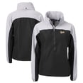 thumbnail image 1 of Women's Cutter & Buck  Black Vanderbilt Commodores Vault Charter Eco Recycled Half-Zip Anorak Jacket, 1 of 3