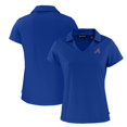thumbnail image 1 of Women's Cutter & Buck Blue Atlanta Braves City Connect Daybreak Eco Recycled V-Neck Polo, 1 of 1
