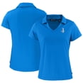 thumbnail image 1 of Women's Cutter & Buck  Blue Detroit Lions Throwback Daybreak Eco Recycled V-Neck Polo, 1 of 3