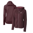thumbnail image 1 of Women's Cutter & Buck Burgundy New Mexico State Aggies Mainsail Sweater-Knit Full-Zip Hoodie, 1 of 3