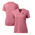 thumbnail image 1 of Women's Cutter & Buck Cardinal Arkansas Razorbacks Forge Stretch Blade V-Neck Top, 1 of 3