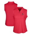 thumbnail image 1 of Women's Cutter & Buck Cardinal Arkansas Razorbacks Forge Stretch Sleeveless Polo, 1 of 3