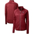 thumbnail image 1 of Women's Cutter & Buck Cardinal Colorado Rockies Americana Logo Mainsail Sweater-Knit Full-Zip Jacket, 1 of 3