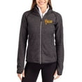 thumbnail image 1 of Women's Cutter & Buck Charcoal Arizona State Sun Devils Mainsail Sweater-Knit Raglan Full-Zip Jacket, 1 of 2