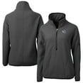 thumbnail image 1 of Women's Cutter & Buck Charcoal Buffalo Bills Helmet Cascade Eco Sherpa Fleece Half-Zip Jacket, 1 of 3