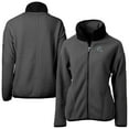 thumbnail image 1 of Women's Cutter & Buck Charcoal Detroit Lions Helmet Cascade Eco Sherpa Fleece Full-Zip Jacket, 1 of 3